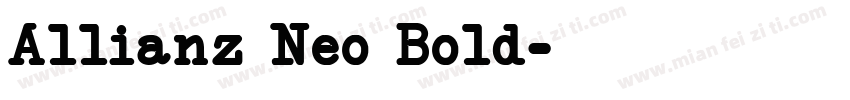 Allianz Neo Bold字体转换